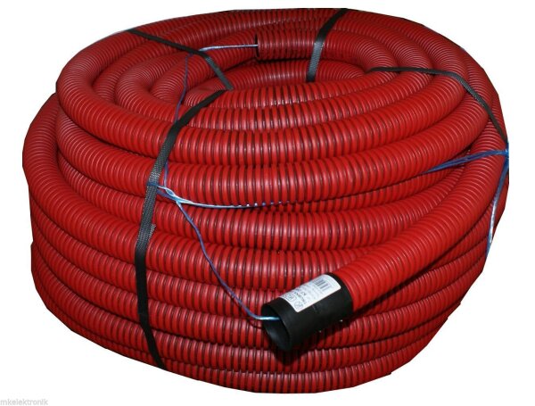 50m Wellrohr Verlegung im Erdreich Leerrohr  Elektrorohr Schutzrohr Erde KF 09040 BA